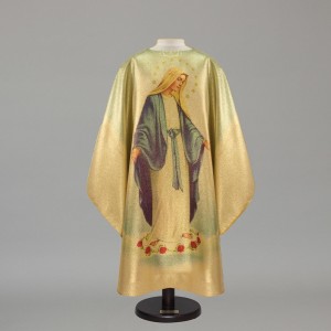 Marian Gothic Chasuble 5200 - Gold  - 1
