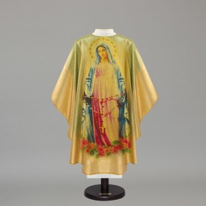 Marian Gothic Chasuble 5208 - Gold  - 1