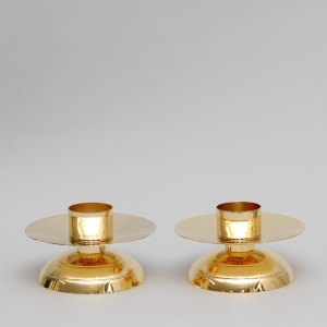 Crucifix and Candle Holders, Set 5232  - 7