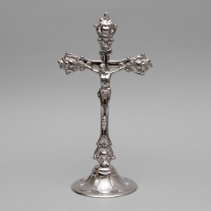 Crucifix and Candle Holders, Set 5236  - 2