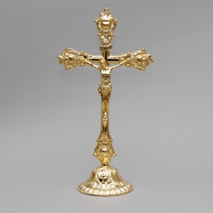 Crucifix and Candle Holders, Set  5228  - 2