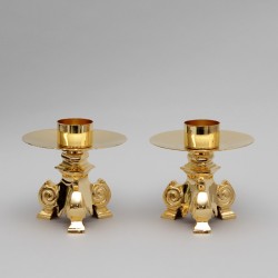Crucifix and Candle Holders, Set 5296  - 3