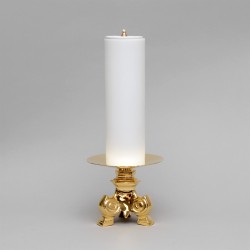 Crucifix and Candle Holders with Oil Candles, Set 5175  - 7