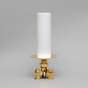 Crucifix and Candle Holders with Oil Candles, Set 5175  - 7