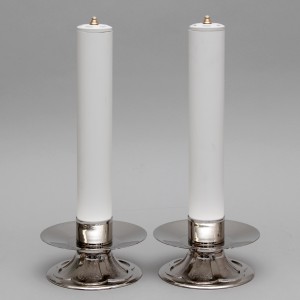 Crucifix and Candle Holders with Oil Candles, Set 5307  - 6