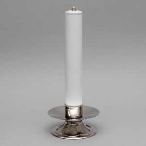 Crucifix and Candle Holders with Oil Candles, Set 5307  - 8