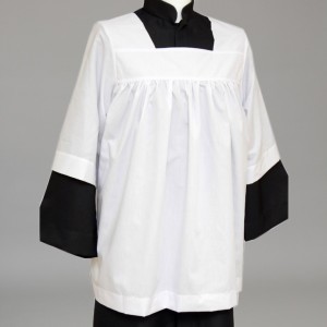 Discounted Altar Server's White Gathered Cotta  - 1