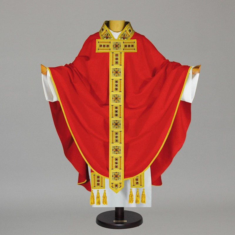Gothic Chasuble 5517 - Red  - 1