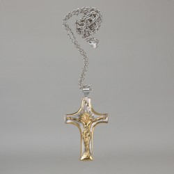 Pectoral cross with silver chain 5847  - 1