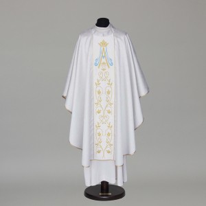 Marian Gothic Chasuble 5870 - White  - 7