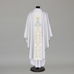 Marian Gothic Chasuble 5870 - White  - 8