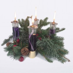 Metal Oil Advent Candles Holder 5995  - 1