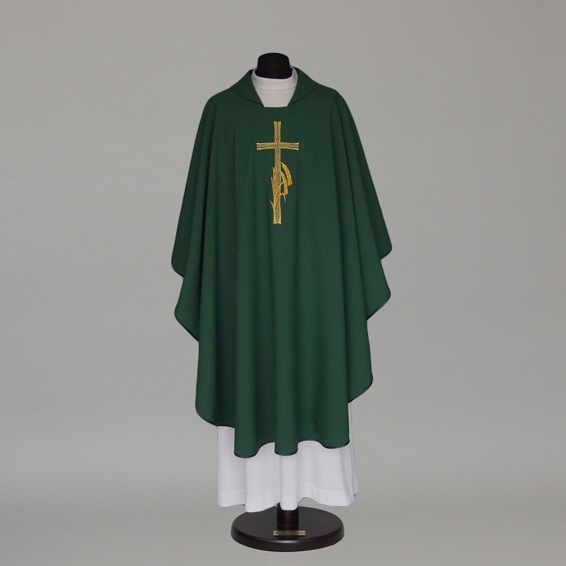 Gothic Chasuble 6119 - Green  - 1