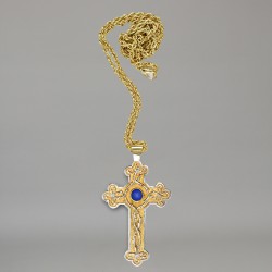 Pectoral Cross with gold chain 5856  - 1