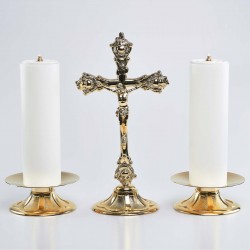 Cross and Candle holders with Oil Candles, Set 2665  - 1