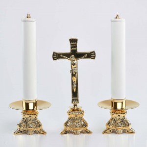 Cross and Candle holders with Oil candles, Set 6270  - 1