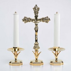 Cross and Candle holders with Oil candle, Set 2482  - 1