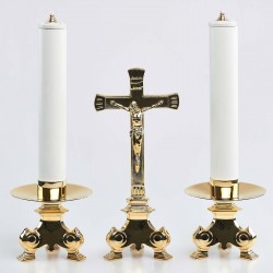 Cross and Candle holders with Oil candle, Set 2447  - 1