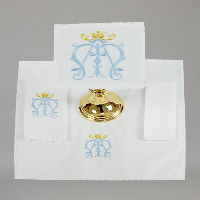 Embroidered Altar Linen set 7641  - 1