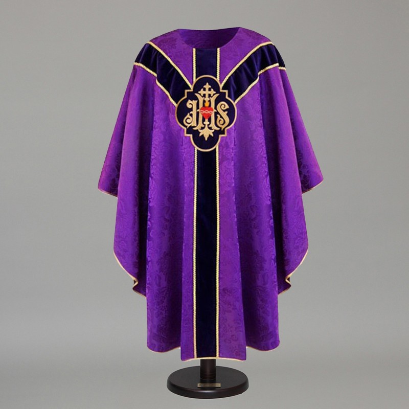 Gothic Chasuble 6361 - Purple  - 1