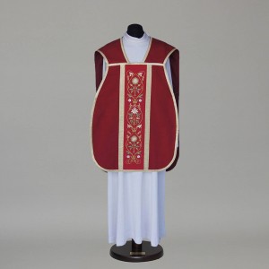 Roman Chasuble 8848 - Red  - 15