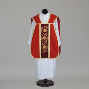 Roman Chasuble 2622 - Red  - 3