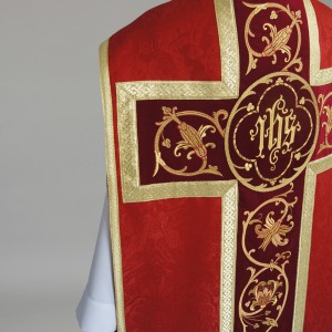 Roman Chasuble 2622 - Red  - 5