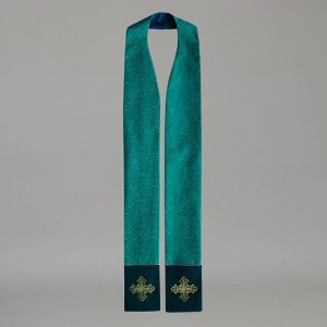 Gothic Stole 9274 - Light Green  - 4