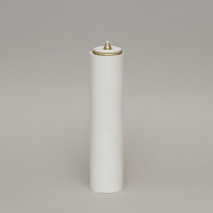 White Oil Candle 2 3/8'' Diameter  - 1