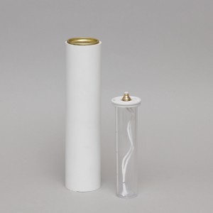 White Oil Candle 2 3/8'' Diameter  - 5
