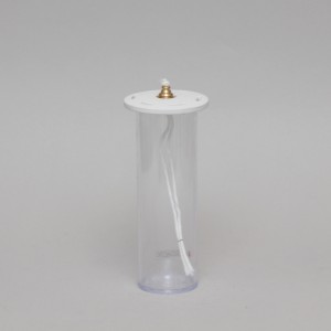 White Oil Candle 3'' Diameter  - 6