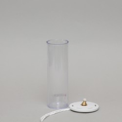 White Oil Candle 3'' Diameter  - 7