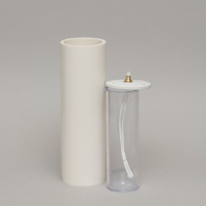 White Oil Candle 3'' Diameter  - 5