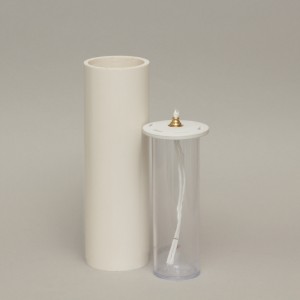 White Oil Candle 3'' Diameter  - 4