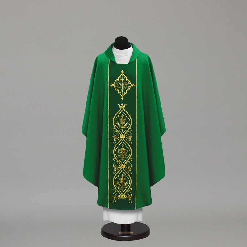 Gothic Chasuble 10045 - Green  - 1