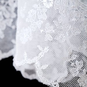 Pure linen alb with lace on tulle 1507  - 5