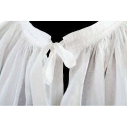 Pure linen alb with lace on tulle 1507  - 11