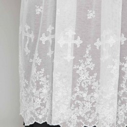 Traditional Surplice with Embroidered Tulle 4018  - 3