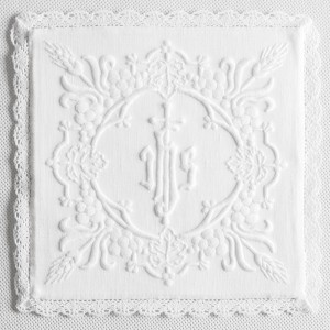 Hand Embroidered Altar Linen set 10368  - 6