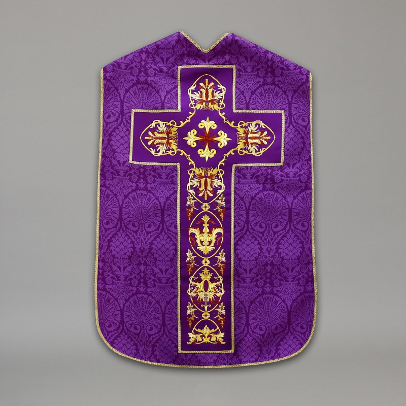 Roman Chasuble 10433 - Purple  - 1
