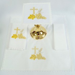 Embroidered Altar Linen set 7628  - 1