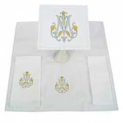 Embroidered Altar Linen set 10516  - 1