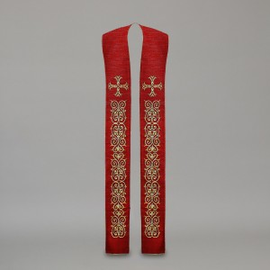 Gothic Stole 10563 - Red  - 4