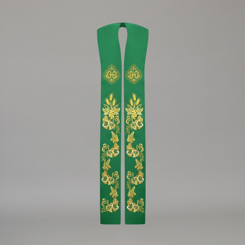 Gothic Stole 10592 - Green  - 5