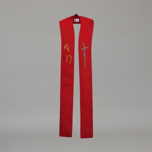 Gothic Stole 10599 - Red  - 3