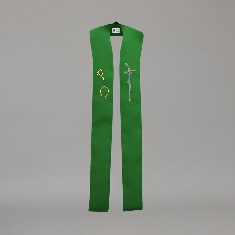 Gothic Stole 10600 - Green  - 4