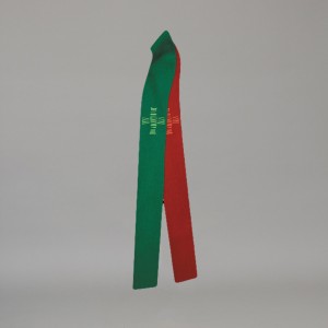 Reversible Gothic Stole 10709 - Green and Red  - 1