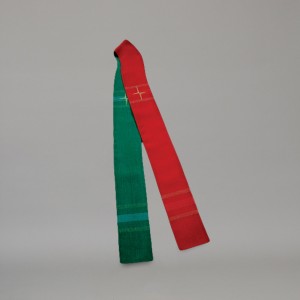 Reversible Gothic Stole 10715 - Green and Red  - 2