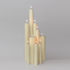 Ivory Oil Candle 1 5/8'' Diameter  - 2