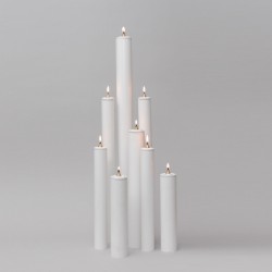 White Oil Candle 1 3/8'' Diameter  - 2